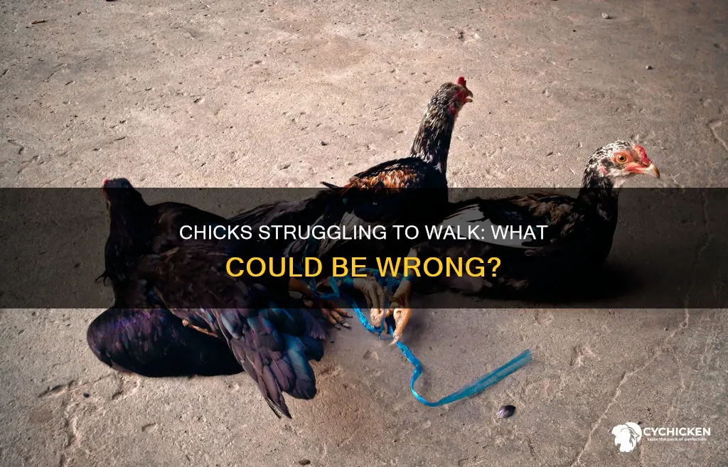 why would a chick not be able to walk
