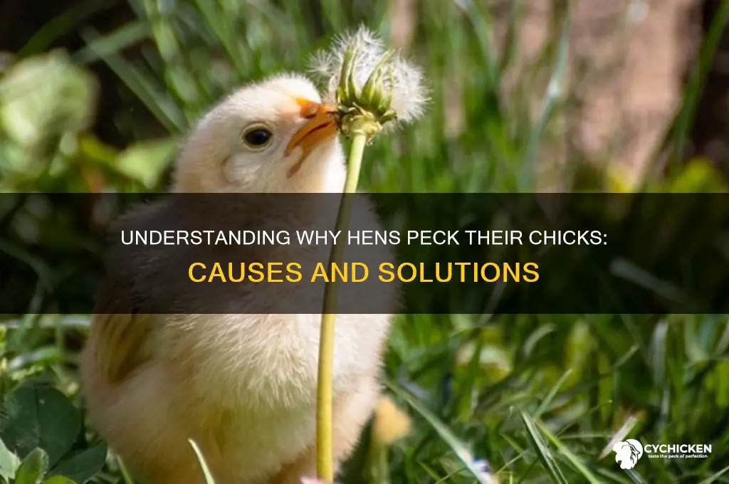 why would a hen peck her chick