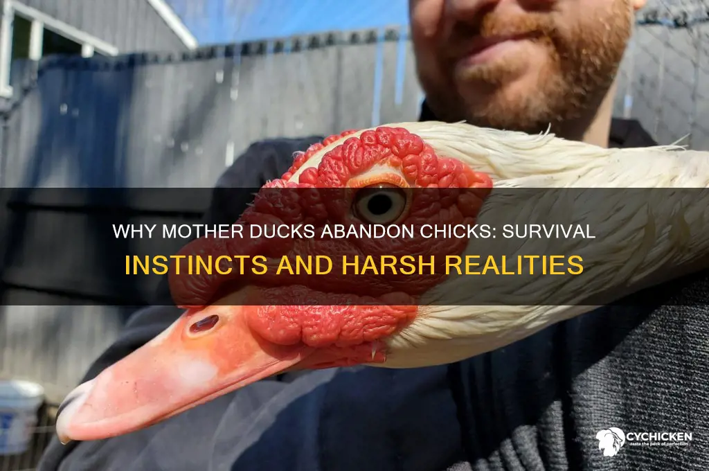 why would a mother duck abandon her chicks