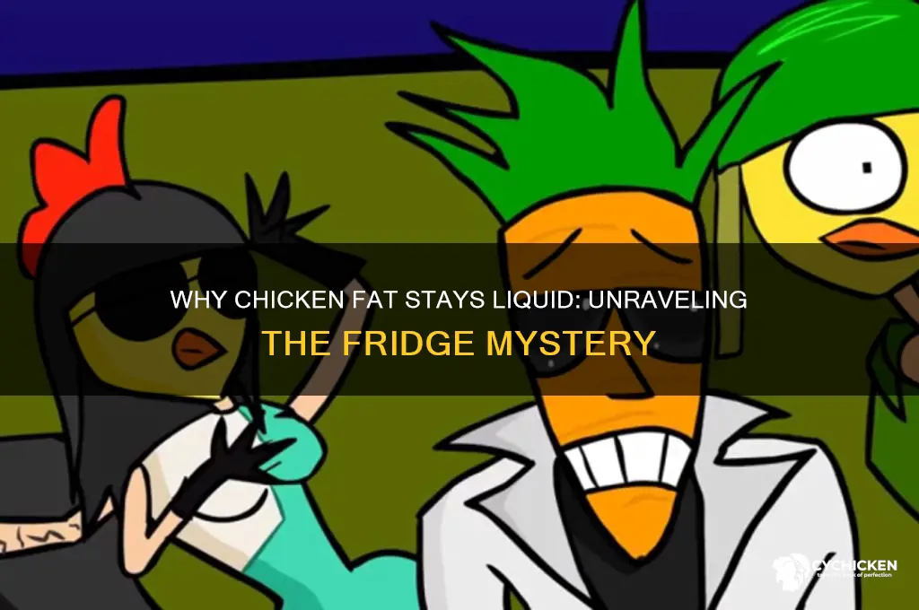 why would chicken fat not congeal in fridge