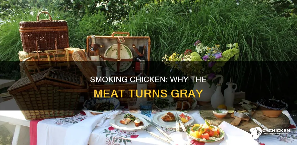 why would your chicken turn gray when you smoke it