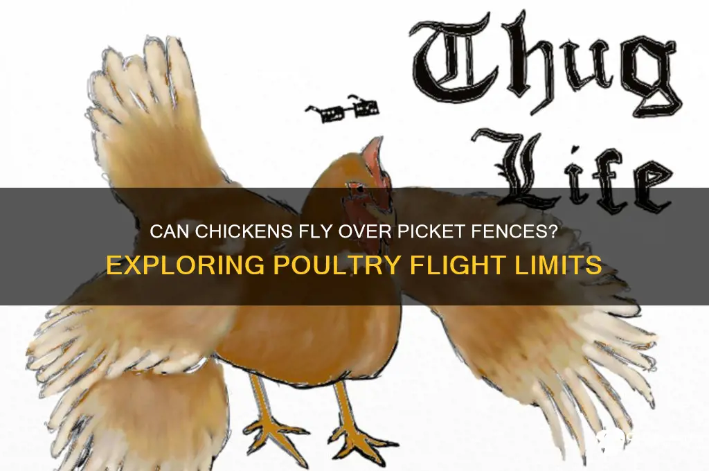 will a chicken fly over a picket fence