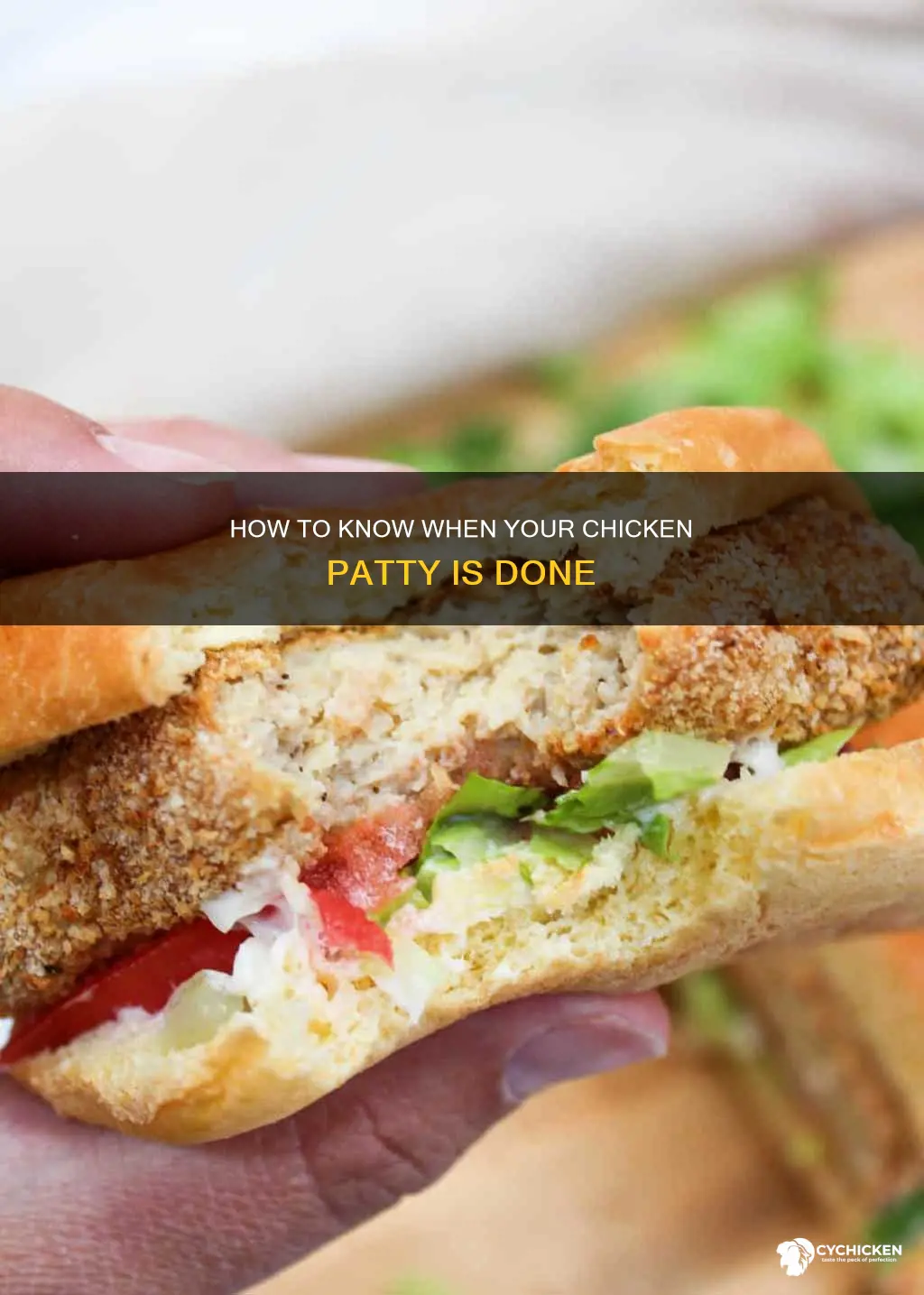 will a chicken pattie float when it is done