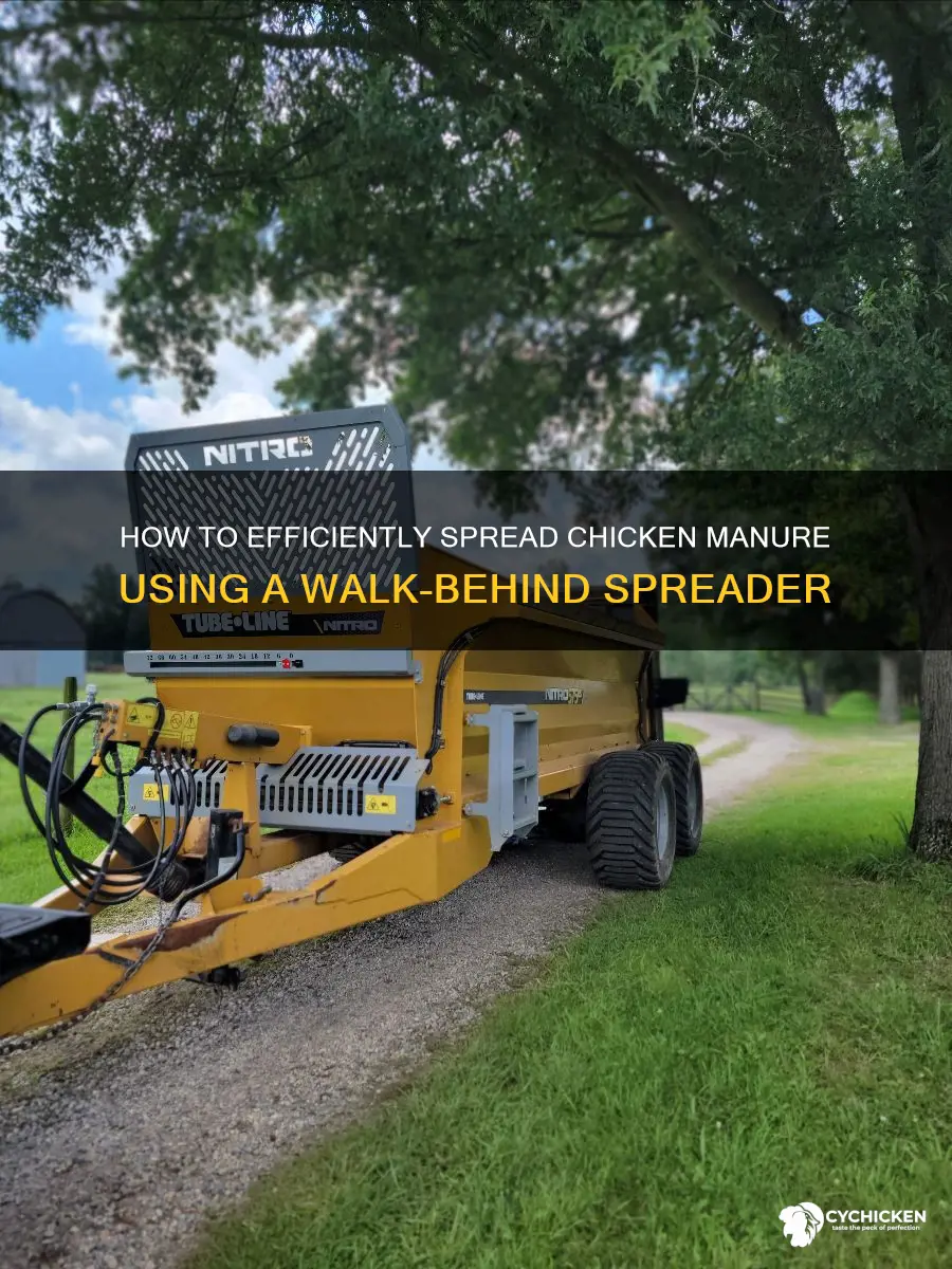 will a walk behind broadcast spreader spread chicken manure