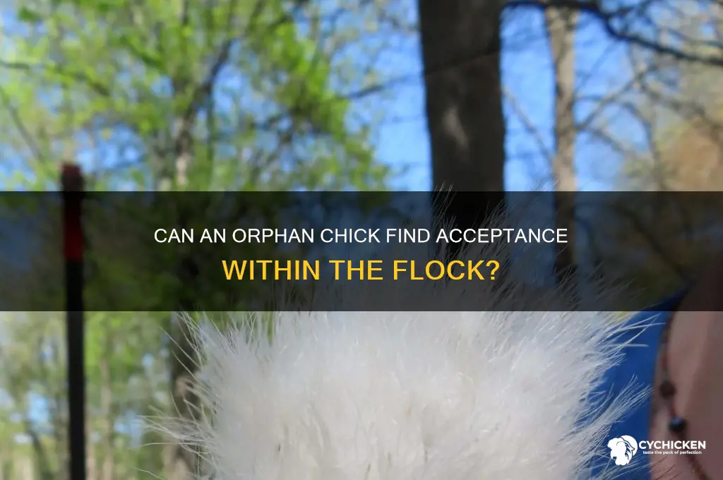 will an orphan chick be accepted by flock