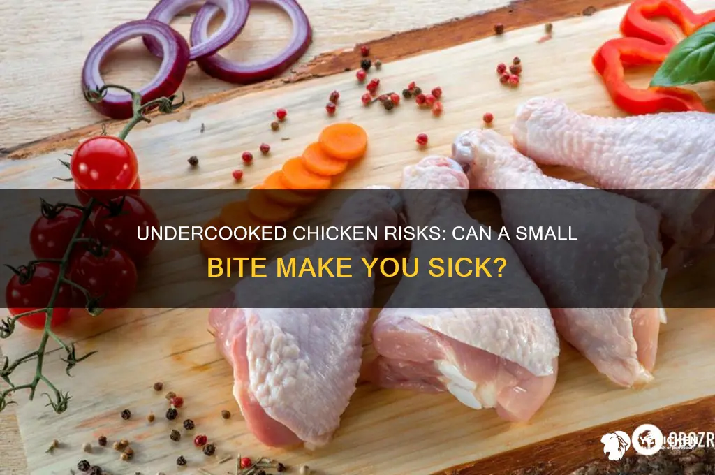 will any bit of undercooked chicken hurt you