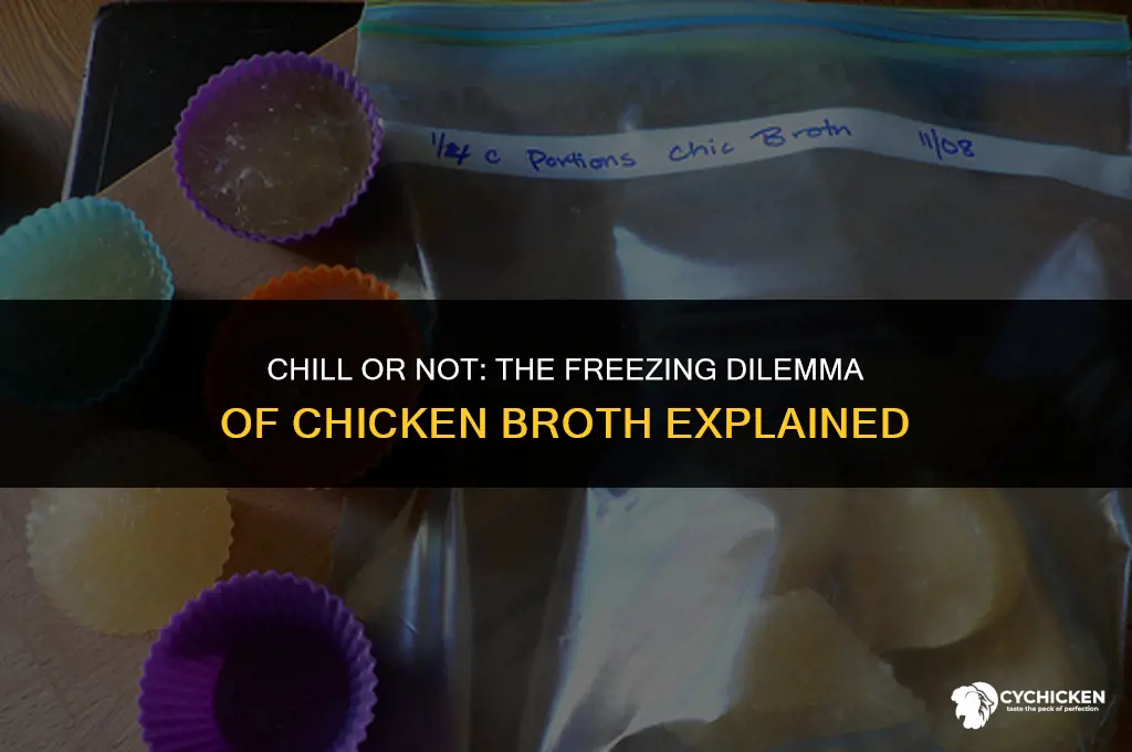 will chicken broth freeze