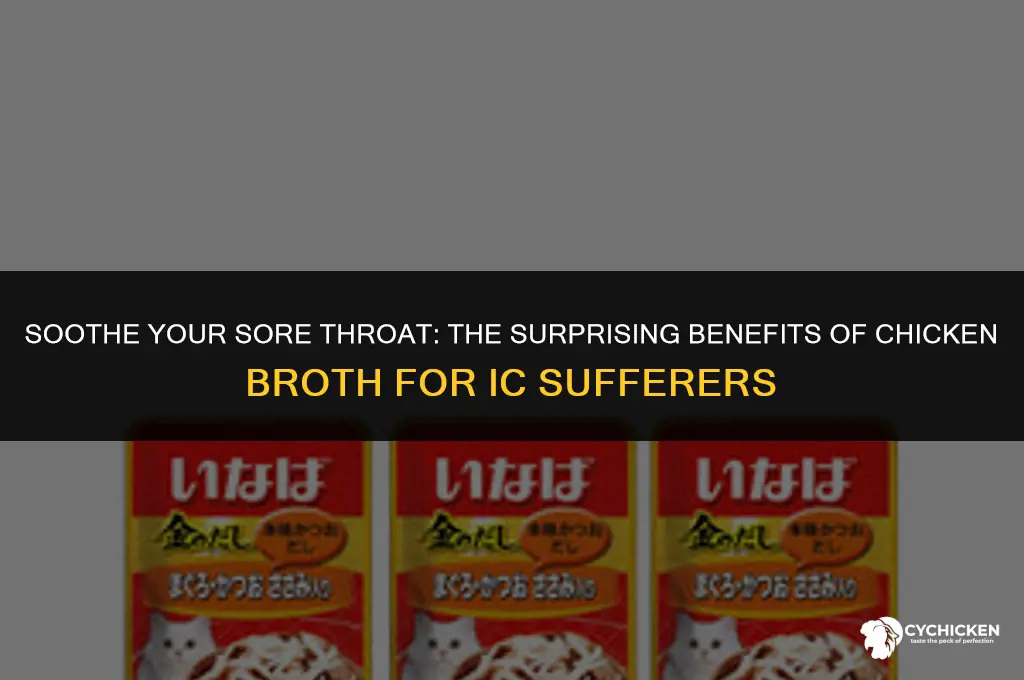 will chicken broth help ic