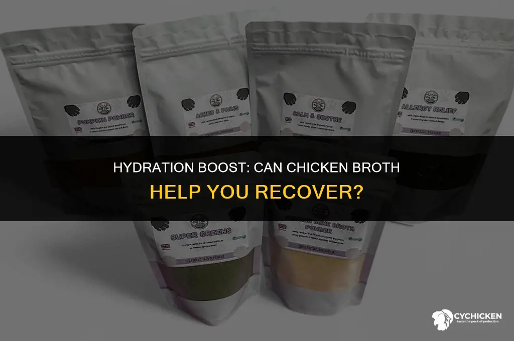 will chicken broth help with dehydration