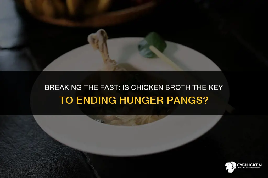will chicken broth stop my fast