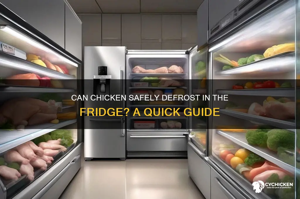 will chicken defrost if i put in fridge