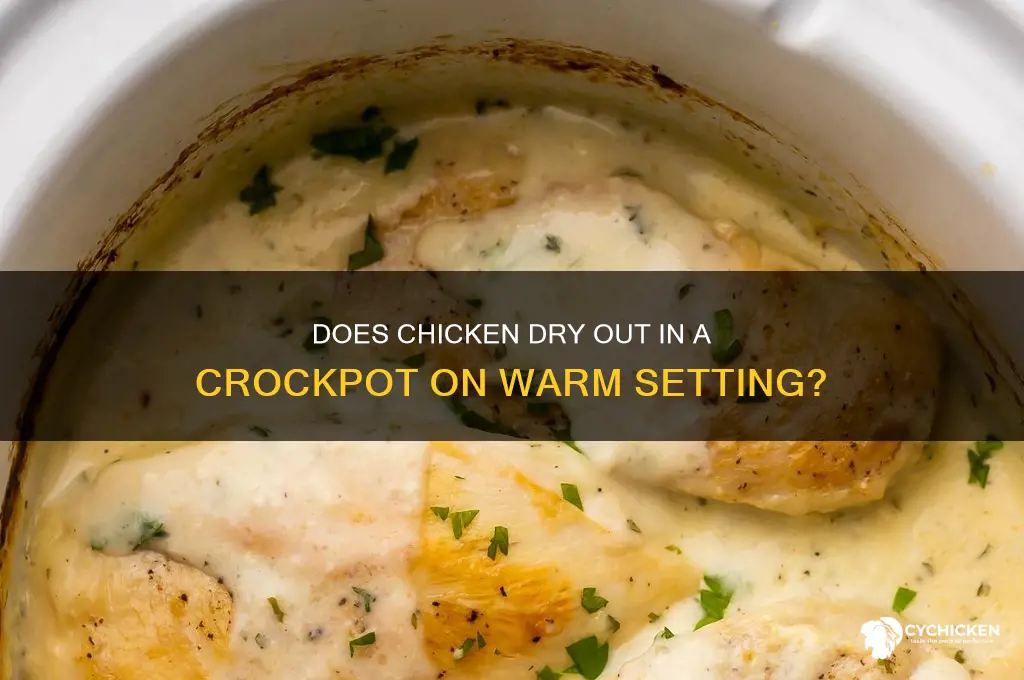 will chicken dry out in crockpot on warm