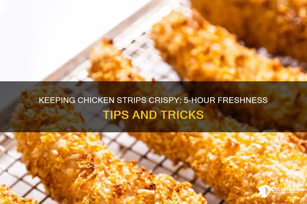 will chicken strips stay crisp for 5 hours