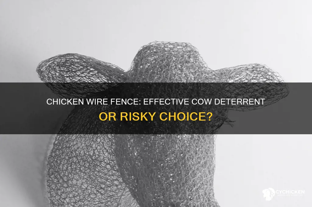 will chicken wire fence keep the cows out