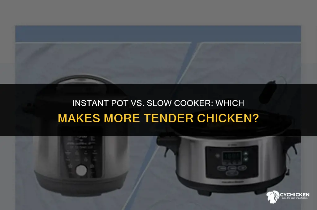 will instant pot or slow cooker make more tender chicken
