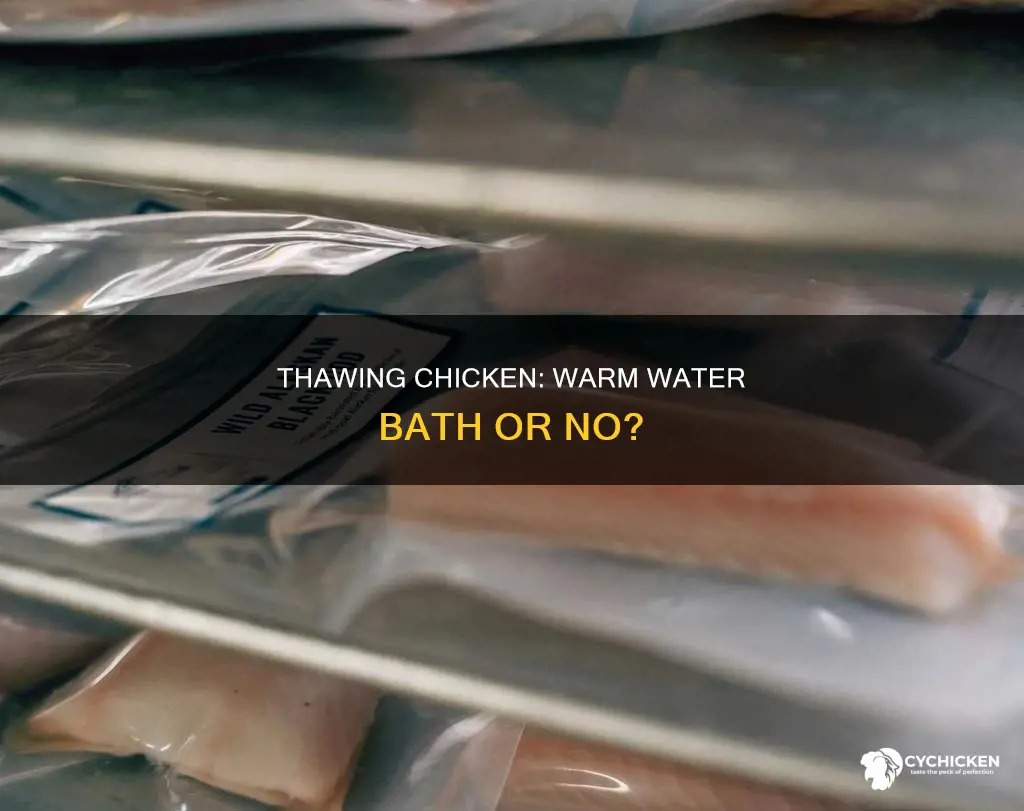 will it hurt if you thaw chicken in warm water