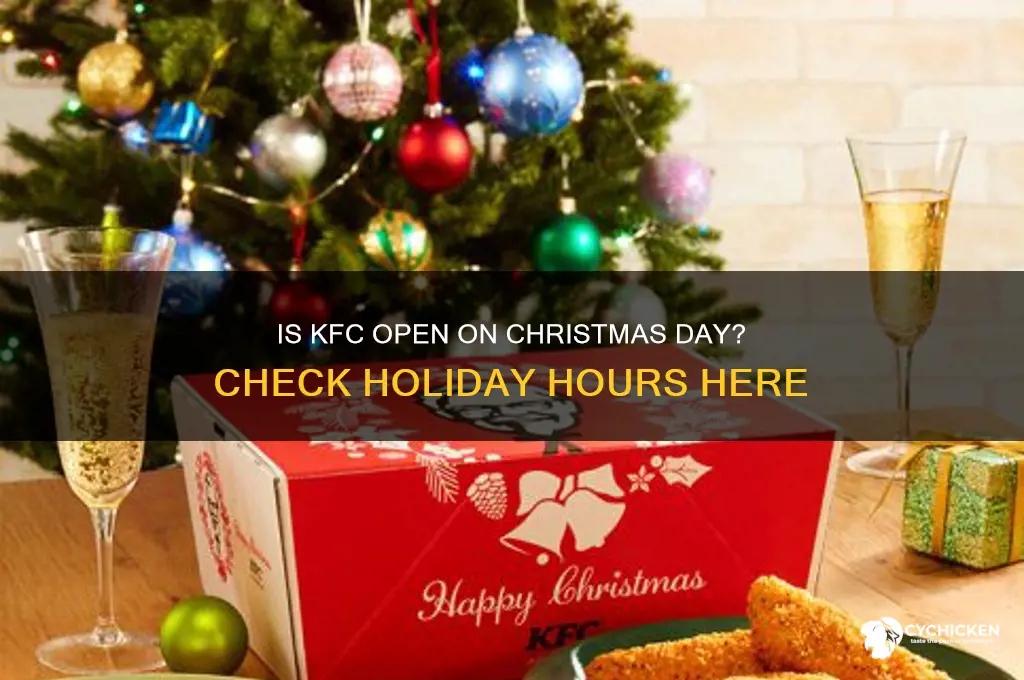 will kfc be open on christmas day