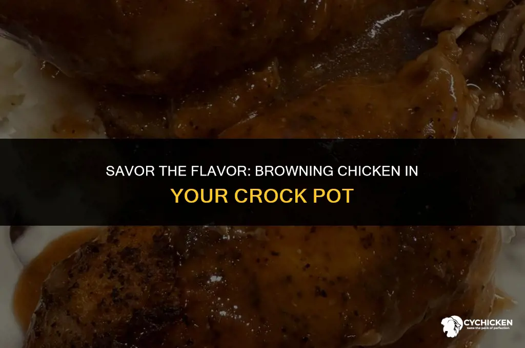 will my crock pot brown up my chicken