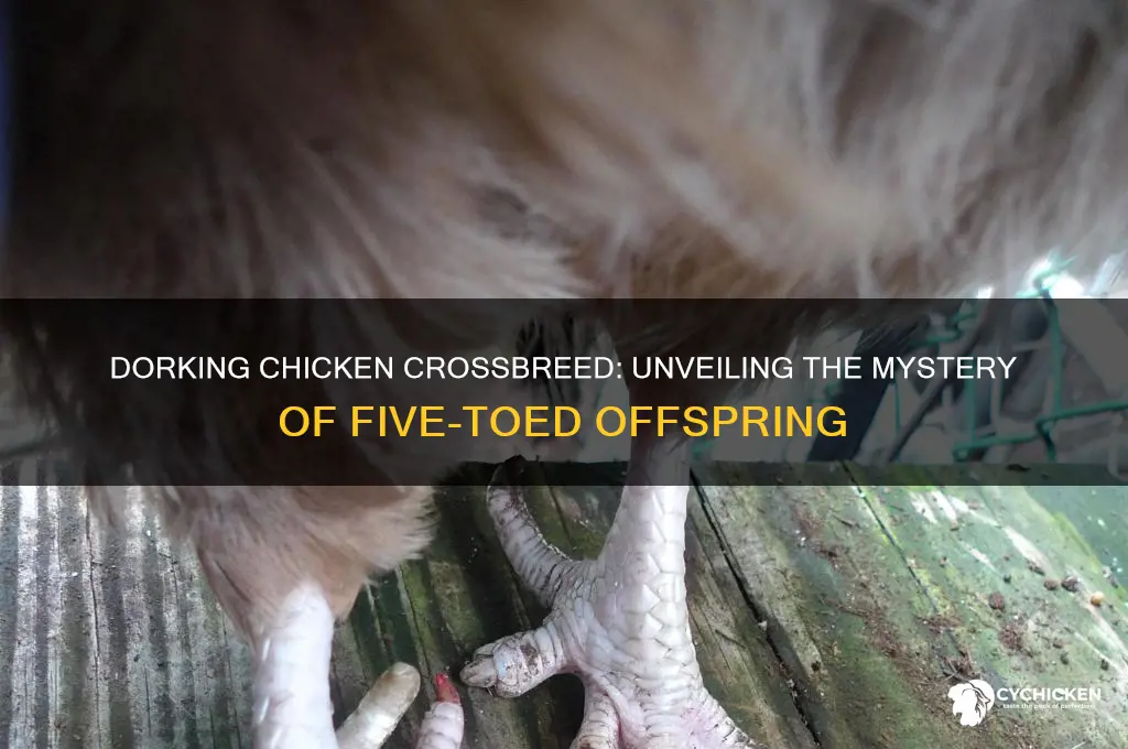 will my dorking chicken cross have 5 toes