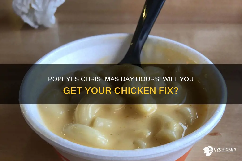 will popeyes chicken be open on christmas day
