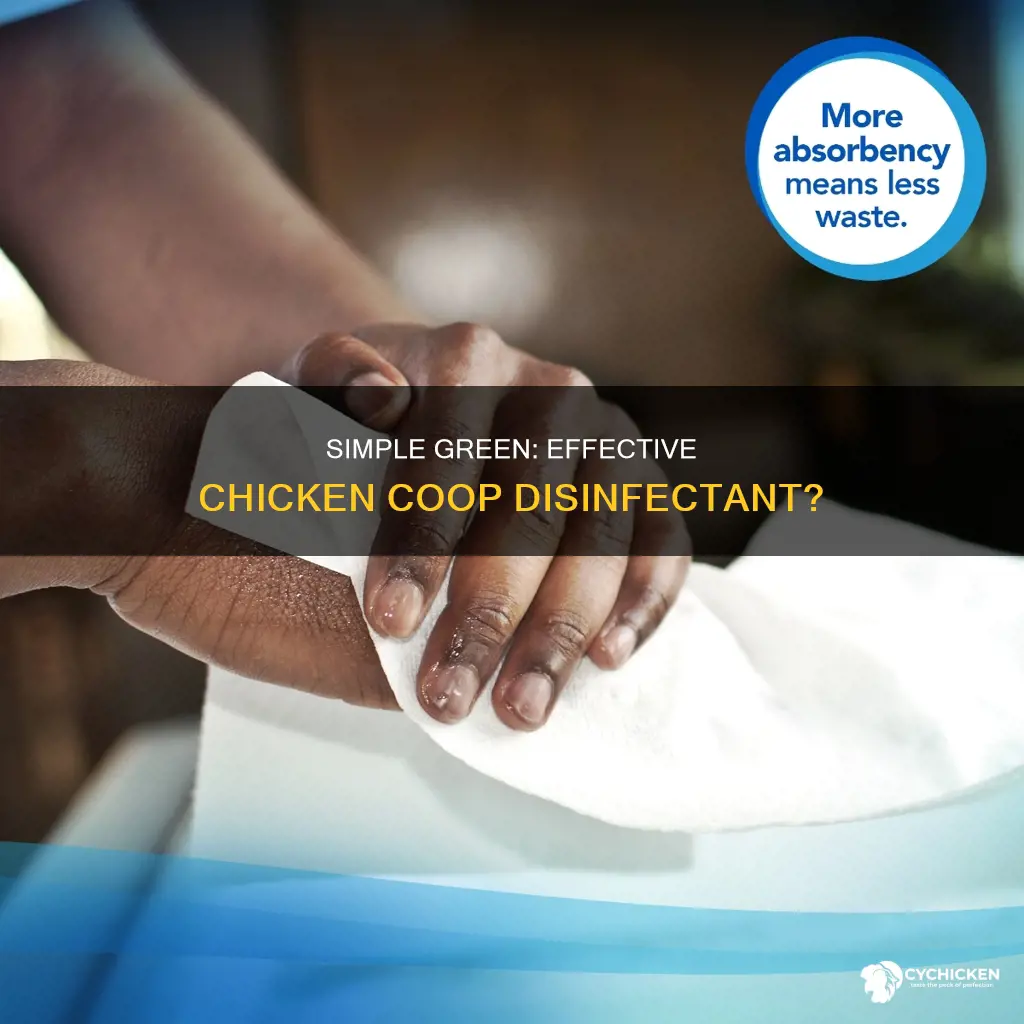 will simple green full strength kill chicken blood germs