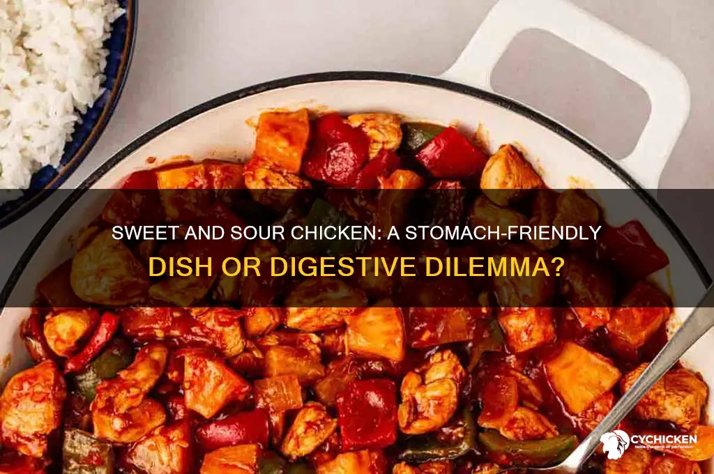 will sweet and sourc chicken cause stomach issues