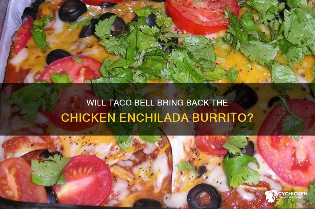 will taco bell bring back chicken enchilada burrito
