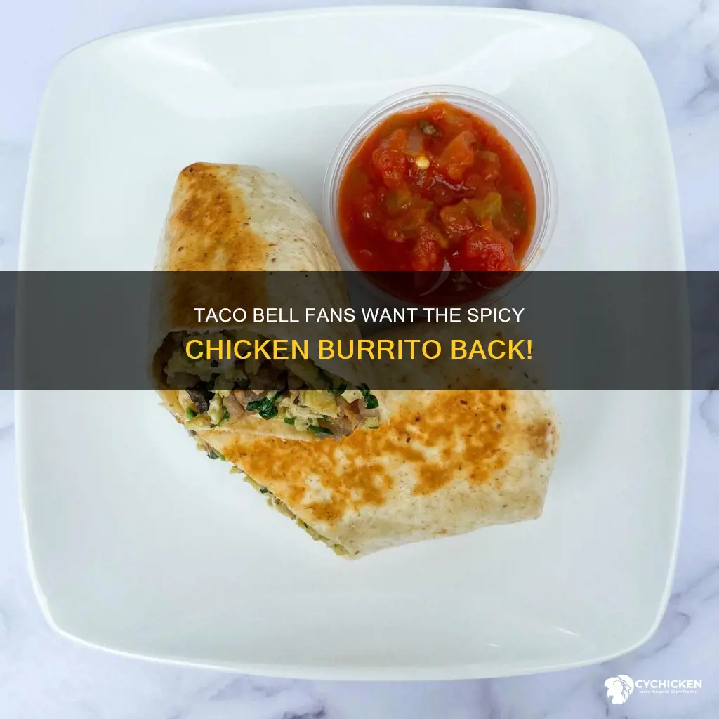 will taco bell bring back the spicy chicken burrito