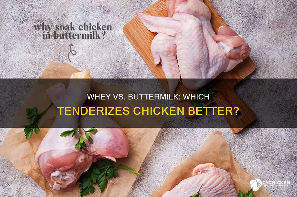 will whey tenderize chicken as well as buttermilk