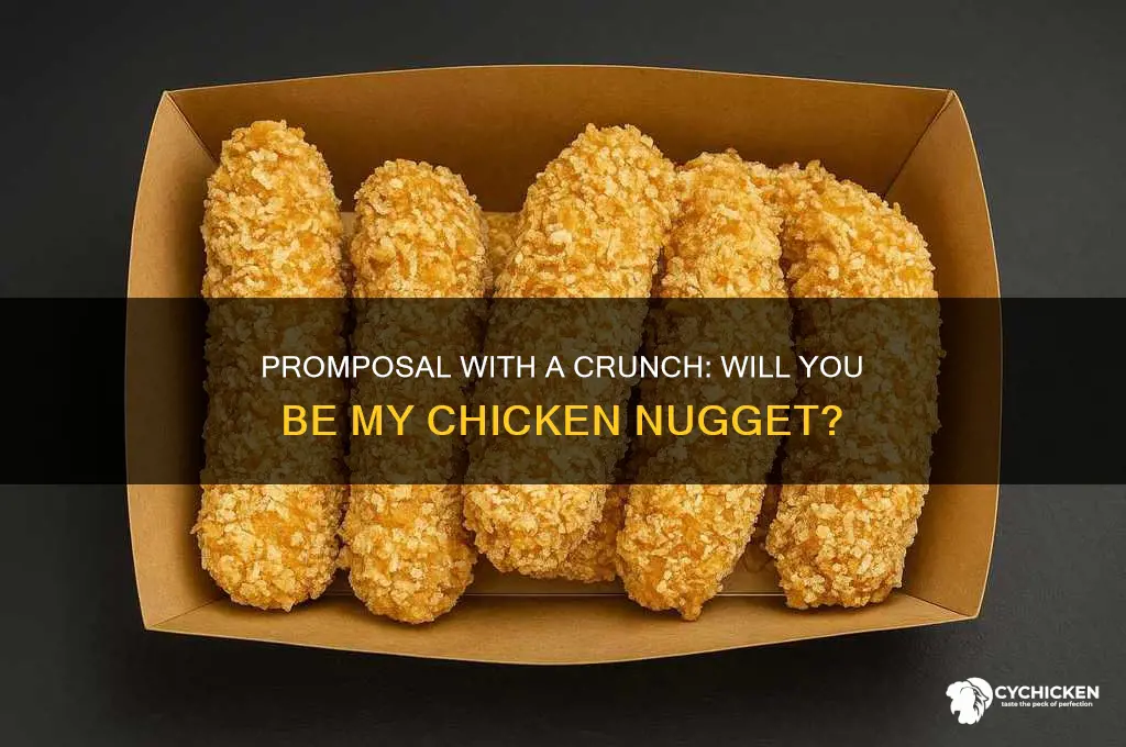 will you be my chicken nugget to prom