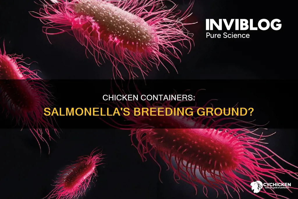 would an empty container that had raw chicken cause salmonella