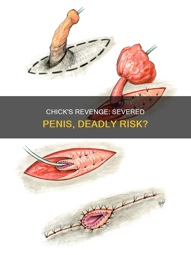 would you die if a chick cut off your penis