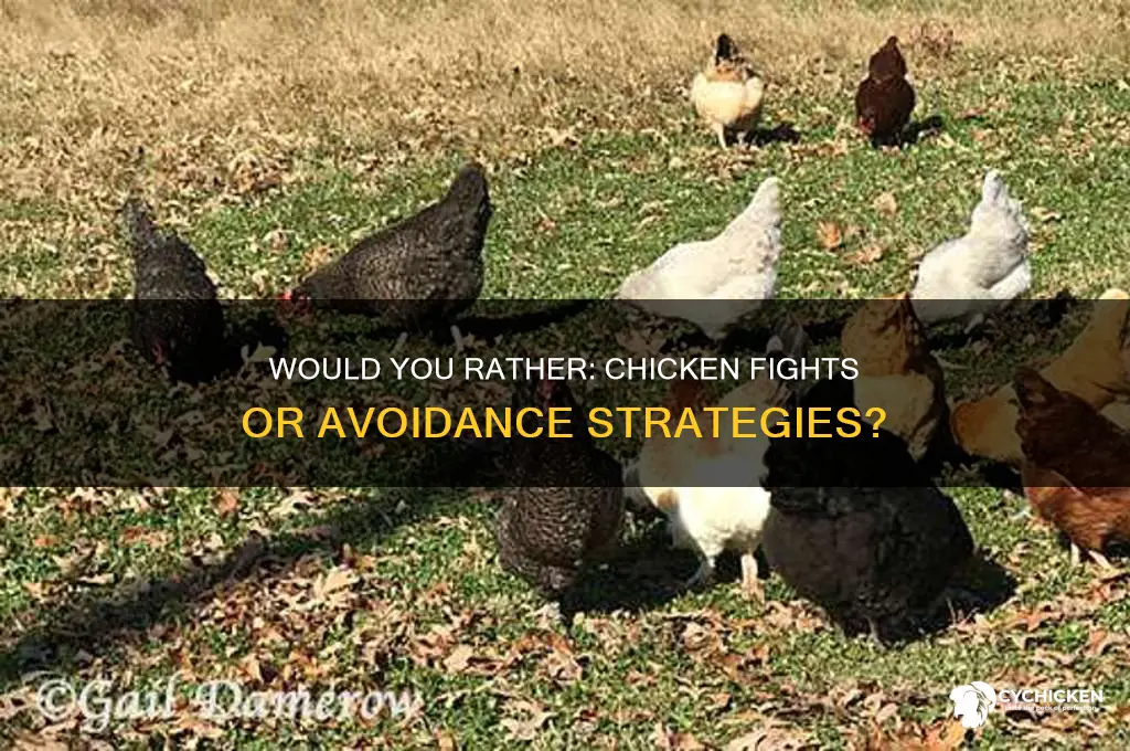 would you rather fight a chicken every time